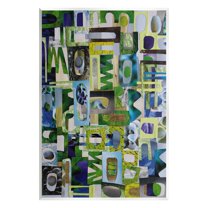 Stupell Golders Green Abstract Shape Collage Abstract Painting Wall Plaque Unframed Art Print Wall Art