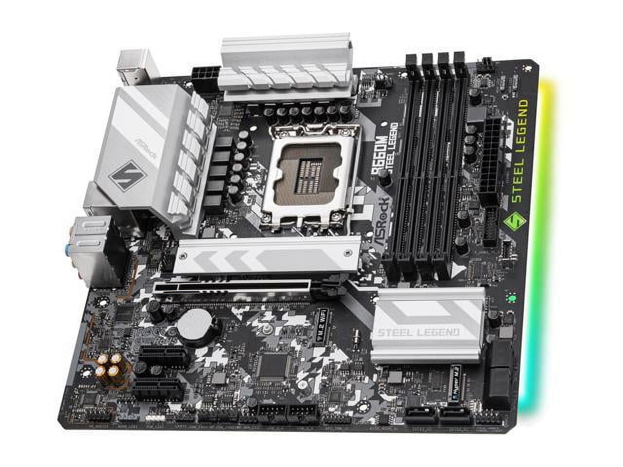 Asrock B660M STEEL LEGEND LGA 1700 Intel B660 SATA 6GBs DDR4 Asrock B660M STEEL LEGEND LGA 1700 Intel B660 SATA 6GBs DDR4