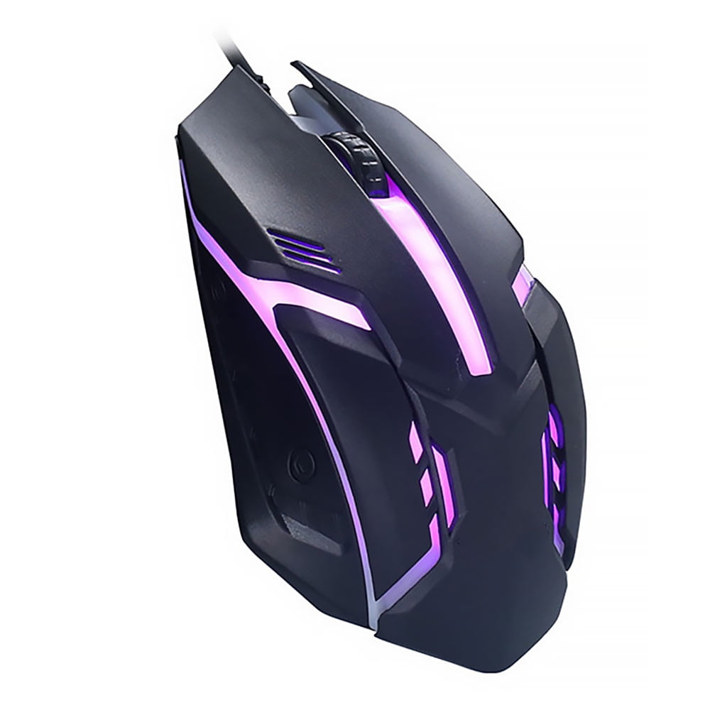 S1 7 Colors Led Backlight Usb Interface Flank Ergonomic Gaming Mouse