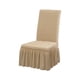 thumbnail image 2 of Funda de Silla de Comedor Elástica Todo Incluido para las Cuatro Estaciones, Funda de Silla de Comedor y Estudio a Prueba de Suciedad con Falda de Burbujas, Beige, 2 of 6