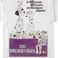 thumbnail image 2 of Men's One Hundred and One Dalmatians Retro Poster Graphic Tee White Large, 2 of 5