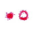 thumbnail image 2 of Gallickan Star Fluorescent Neck Ring Bracelet Set, 1pc Neon Glow in Dark Party Accessories, Blacklight Reactive Lei and Wristbands, Halloween Luau Costume Decoration, Magenta, 2 of 7