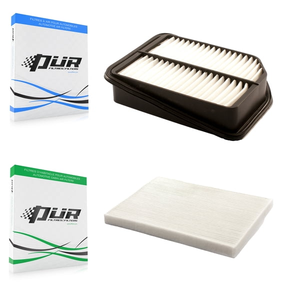 PUR 1x Air + 1x Cabin Filter (2 Total) Kit for Car 2006-2008 Suzuki Grand Vitara KFL-100037