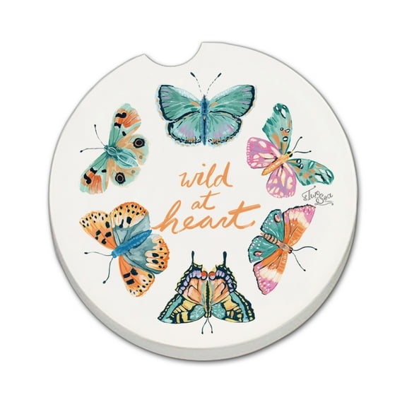 Thirstystone "Wild At Heart" Single Absorbent Stone Car Coaster