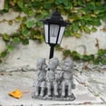 thumbnail image 1 of Estatua de jardín de luces solares, adorno de resina, manualidades decoración de la lámpara de jardín hexagonal coleccionable para el patio del patio, 1 of 8