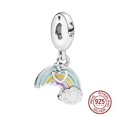 thumbnail image 1 of Abalorio de plata de ley 2022 para mujer, candado en forma de corazón dorado, abalorio de vela de cumpleaños, compatible con pulsera Pandora Original, joyería artesanal, novedad de 925, 1 of 4