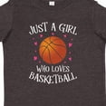 thumbnail image 4 of Inktastic Just a Girl Who Loves Basketball Girls Toddler T-Shirt, 4 of 5