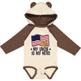 thumbnail image 3 of Inktastic My Uncle is My Hero Military Nephew Boys or Girls Long Sleeve Baby Bodysuit, 3 of 5