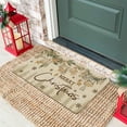 thumbnail image 5 of Merry Christmas Door Mat Outdoor for Front Door,Xmas Tree Pine Ornament Snowflake Holiday Welcome Doormat,Winter Floor Rugs for Indoor Porch Entrance Farmhouse Decor 30" x 17", 5 of 6