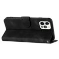 thumbnail image 4 of KAIYANG YX0040 Funda de teléfono con soporte para iPhone 13 Pro, funda de cuero PU con estampado de patrón anticaídas, estilo A, iPhone 13 Pro de 6,1 pulgadas, color negro, 4 of 5