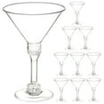 thumbnail image 1 of Transparent Plastic Cocktail Cups for Home Use Disposable Clear Martini Glasses 10pcs, 1 of 8