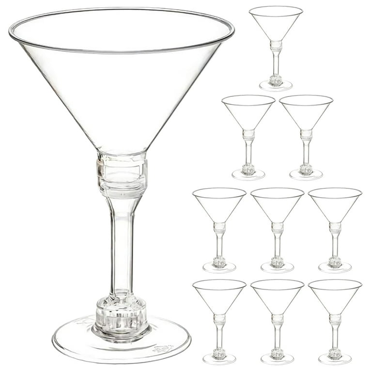 Aazon.co: Plastic Artini Glasses 10 Oz Acrylic Unbreakable Cocktail