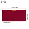 thumbnail image 2 of Uxcell 24x12" Desk Mat Protector, 2 Pack Dual Side Soft Smooth Mouse Pad Writing Mat, Red, 2 of 6