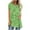 Green, variant on Fesfesfes Workout Shirts Women's Summer Round Neck Loose Tops Casual Print Short Sleeve Blouse Women Tees 6(M)
