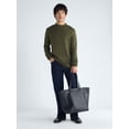 thumbnail image 2 of Free Assembly Men's Roll Neck Cotton Sweater with Long Sleeves, Midweight, Sizes XS-3XLT, 2 of 5