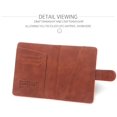 thumbnail image 5 of Funda para pasaporte, funda para tarjetas de pasaporte de viaje, funda tipo billetera, soporte para documentos de viaje multifunción, Funda de cuero PU, 5 of 5