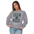thumbnail image 4 of St Patricks Day Shamrock Clover Sweatshirt for Men or Women Brisco Brands S, 4 of 6
