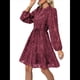 thumbnail image 1 of Vestidos de Otoño 2025 de Larga para Mujer, Minivestido Informal de Corte A con Botones y Cinturón, para Otoño e Invierno. Vino Tinto XL, 1 of 10