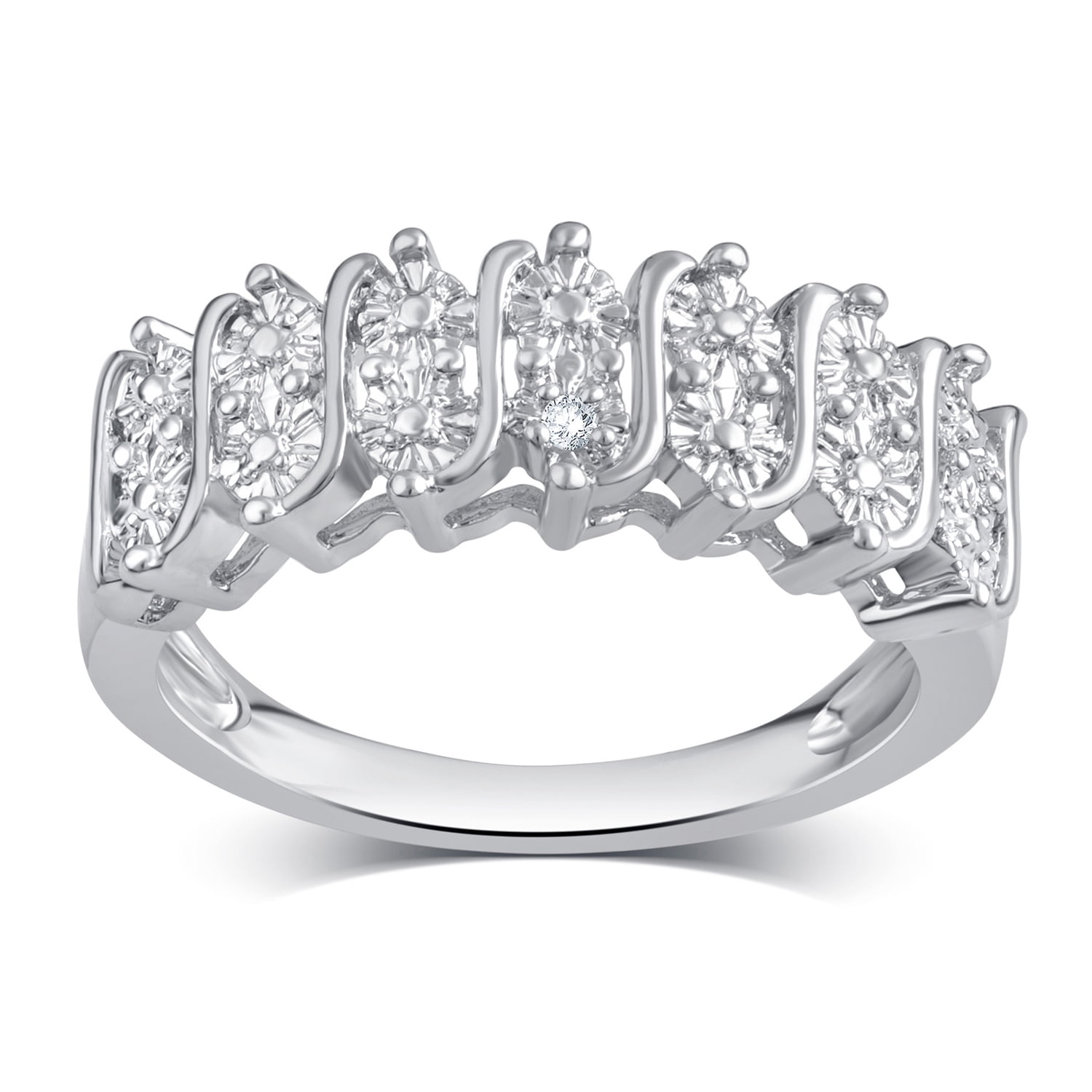 Arisat Diamond Accent Silver Tone Fashion Ring