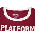 thumbnail image 3 of Harry Potter Platform 9 ¾ Juniors’ Striped Sleeve T-Shirt (Large), 3 of 3