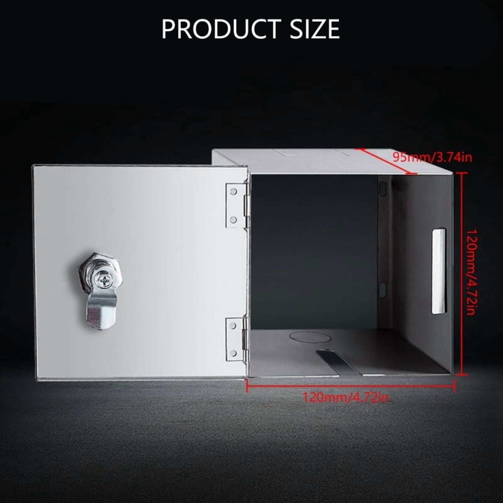 Zecic Stainless Steel Weatherproof Electrical Socket Protective Box for Outdoor Use