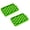 Green, variant on Silicone Ice Cube Tray with Lid, 25 Grid Small Round Ice Ball Mold, Mini Ice Cube Tray for Freezer, Stackable Round Ice Maker for Juice, 7.3"x4.9", Pink