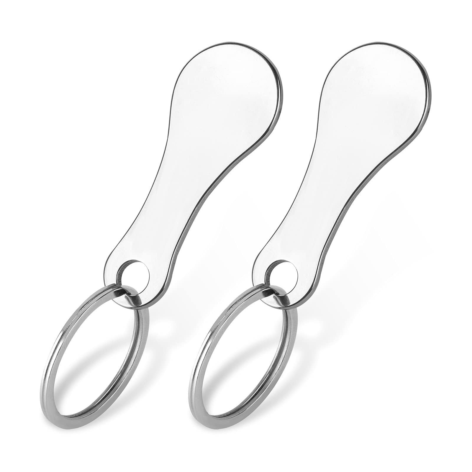 Shopping Trolley Key Fob Instant Removable Shopping Trolley Tool Silver