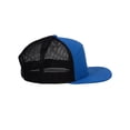thumbnail image 4 of 7 Panel Hats For Men - Flat Bill Snapback Trucker Hat, Royal, 4 of 4