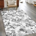 thumbnail image 3 of 3'x5' Area Rugs, Gray Spring Floral Indoor Outdoor Area Rug for Living Room Bedroom, Watercolor Blooming Botanical Summer Washable Bathroom Rugs Kitchen Floor Carpet Mats Home Decor Aesthetic, 3 of 8