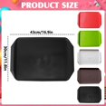 thumbnail image 3 of Ageoie Foodservice Products Cafe Cafeteria Tray Hicken Fast Food Serving Tray Colorful Plastic Cafeteria Trays Rectangular Serving Trays Restaurant Lunch for Kitchen Hotel Dinner Party, Black, 3 of 8
