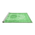 thumbnail image 2 of Ahgly Company Machine Washable Indoor Square Medallion Emerald Green Traditional Area Rugs, 8' Square, 2 of 4