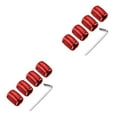 thumbnail image 1 of Maytalsory Lot de 4 Capuchons de Valve de Pneu en Alliage d'Aluminium Anti-Perte Protection Anti-Poussière Professionnelle pour Automobile Rouge 2Ensemble, 1 of 6