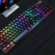 thumbnail image 3 of Mecánico Con Control Multimedia Teclado Multimedia Retroiluminado Teclas Rgb De Membrana Para Juegos, 3 of 8