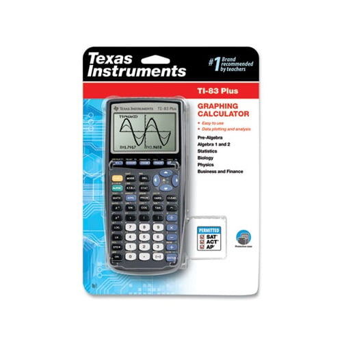 Pre-Owned Texas Instruments TI-83 Plus Graphing Calculator, High School and College, Statistical Analysis