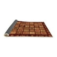 thumbnail image 2 of Ahgly Company Indoor Square Abstract Orange Modern Area Rugs, 6' Square, 2 of 4