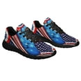 thumbnail image 6 of Happy 4th Of July Chocolate Labrador Retriever American flag Shoes Sneakers Black Size 7.5, 6 of 7
