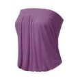 thumbnail image 2 of Doublju Wowen's Solid Natural Pleated Tube Top (Plus Size Available), 2 of 4