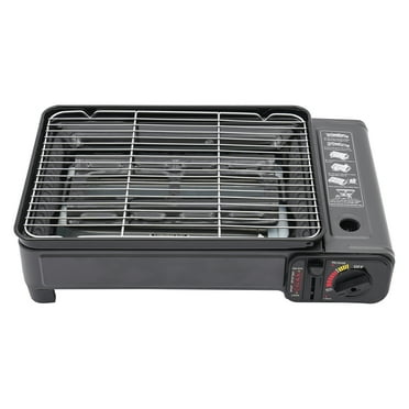 Butane Gas Camping Stoves Portable Grill Stove with Grilling Net, 1 Burner