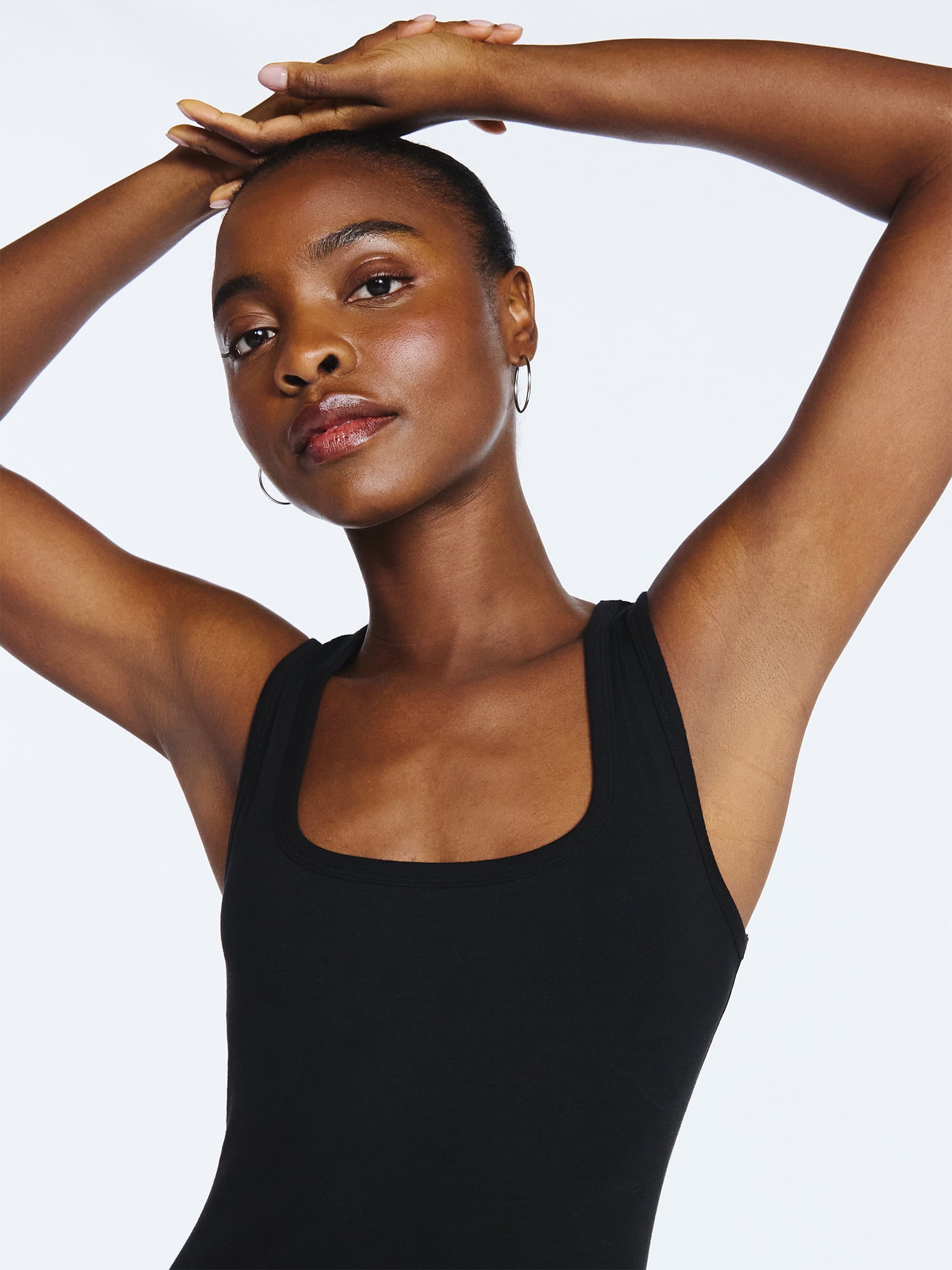 Scoop Women’s Square Neck Tank Top, Sizes XS-XXL