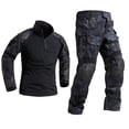 thumbnail image 2 of Uniforme táctico militar para hombre, camisa, pantalones de combate, traje con rodilleras, ropa del ejército, Airsoft, Paintball, ropa de trabajo de camuflaje, 2 of 3