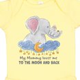 thumbnail image 4 of Inktastic My Mommy Loves Me to the Moon and Back Elephant Family Boys or Girls Baby Bodysuit, 4 of 5