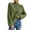 Army Green, variant on Women's Loose Solid Color Pullover Cable Sweater for Fall Winter Cable Knit Details,Army Green,S