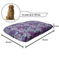 thumbnail image 2 of Peony Pet Bed, Pastel Tone Delicate Peonies with Curled Leaves Vintage Style Tangled Arrangement, Resistant Pad for Dogs and Cats Cushion with Removable Cover, 24" x 39", Multicolor, by Ambesonne, 2 of 4