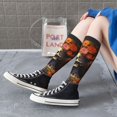 thumbnail image 5 of Honeii Vintage Floral Skull Print Long Socks,Novelty Design Socks Gift for Men and Women,Crew Socks,Calf Socks, 5 of 6