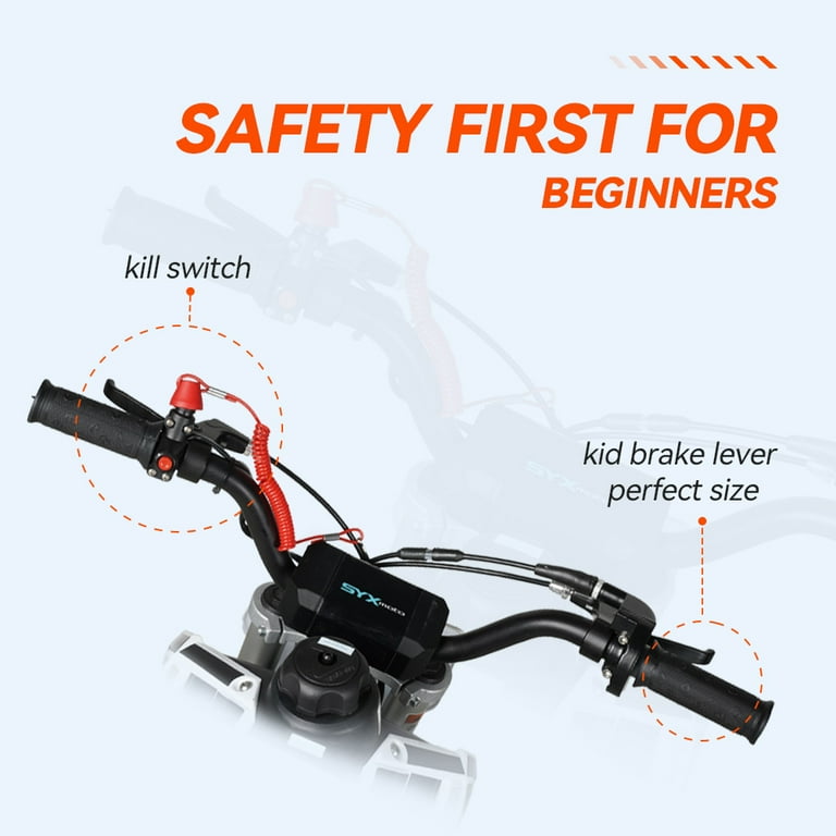 SYX MOTO VK 58cc 4 Stroke Pull Start 1-Seater Mini Dirt Bike, Real