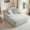 Light Grey, variant on Oversized Chaise Lounge Chair Indoor Corduroy Sofa Bed with Throw Pillows Recliner Chair Comfy Large Deep Seat Sofa Couch for Living Room, Bedroom, Apartment (White)