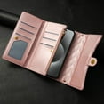 thumbnail image 5 of Crossbody lanyard leather zipper wallet phone case for iPhone 16 pro max 15 plus 14 13 12/12 Pro 11 card Solt cover, 5 of 9