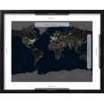 thumbnail image 5 of Art.com Whole Earth At Night, Satellite Image Photographic Print by PLANETOBSERVER, Black Frame Wall Art, 21" x 17", 5 of 5