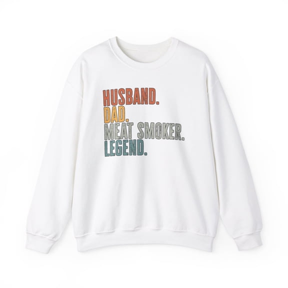 Meat Smoker Husband Dad Grilling Smoking Sweatshirt Gifts Crew Neck Shirt