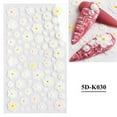 thumbnail image 1 of WIZUTIZ Nail Art Embossed Sticker 5d Three-dimensional Hollow White Lace Flower Nail Applique up to 60% Off Multicolor, 1 of 3